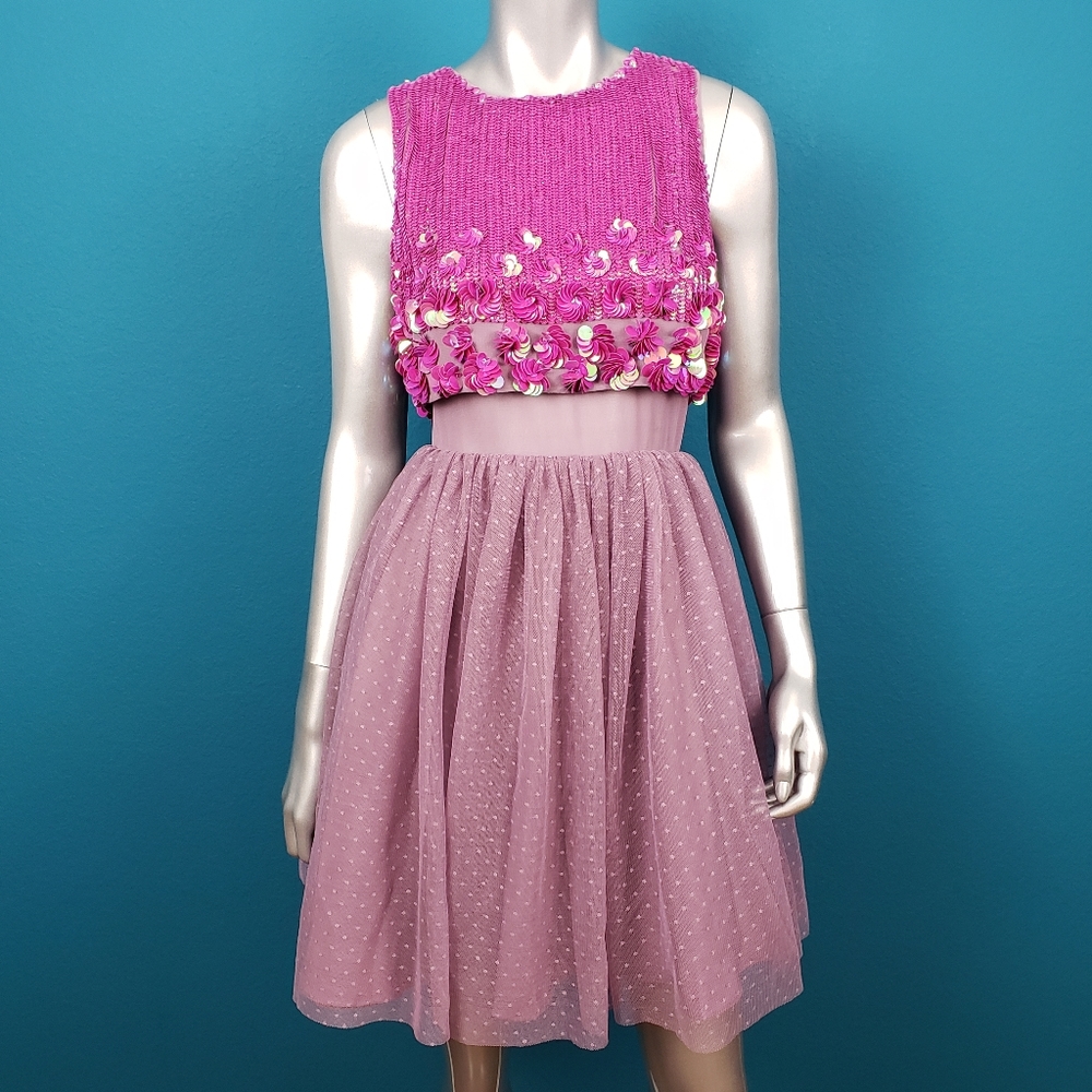 🆕️🌷 🎬 ASOS Sequin & Polka Dot Mini Dress // (NWT)